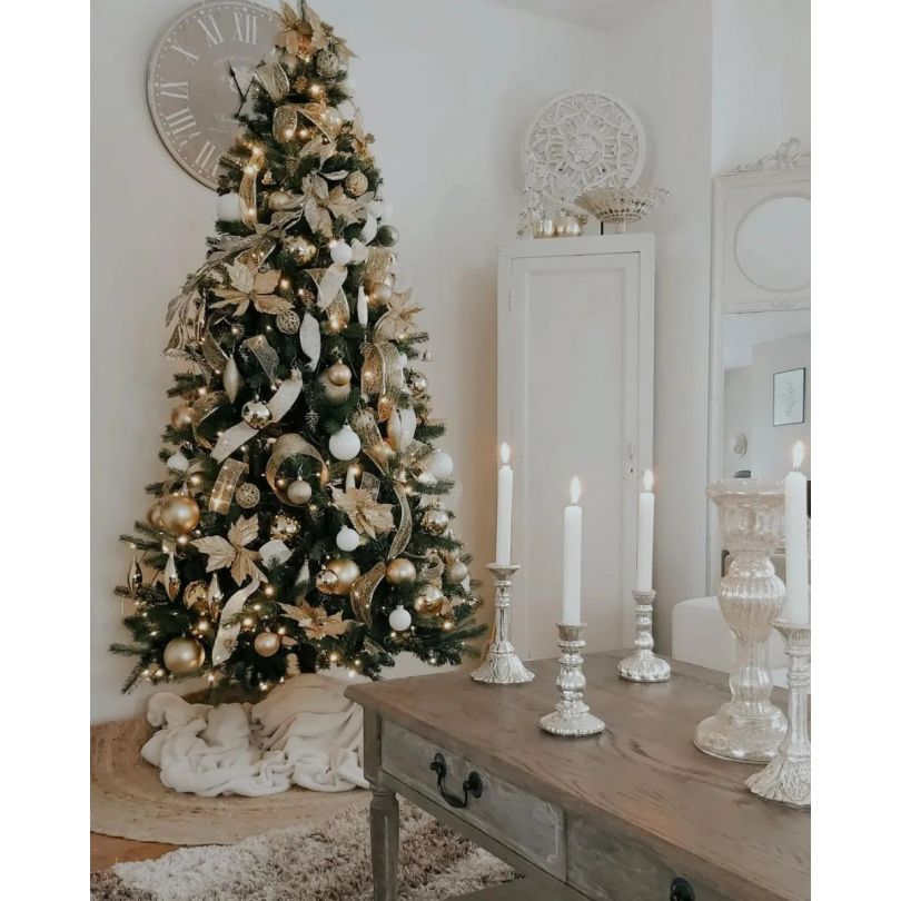 Natürliche künstlicher Weihnachtsbaum - Bergen PE / PVC Premium 180 cm 